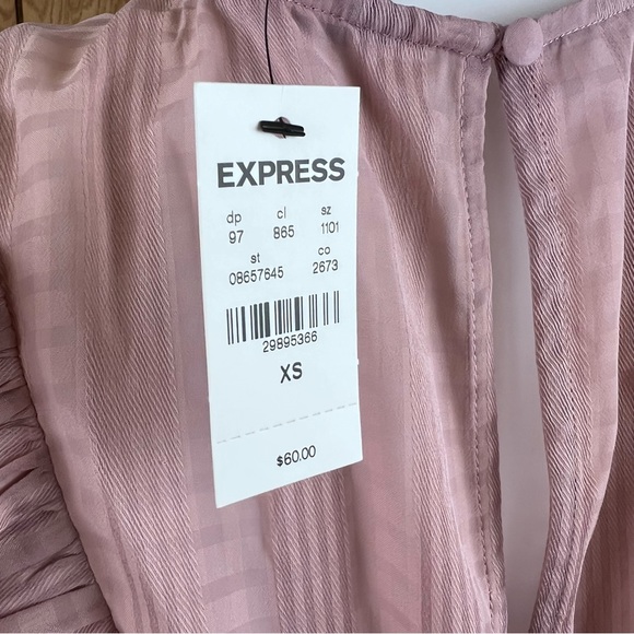NWT Express Blush Peplum Blouse - Picture 4 of 5
